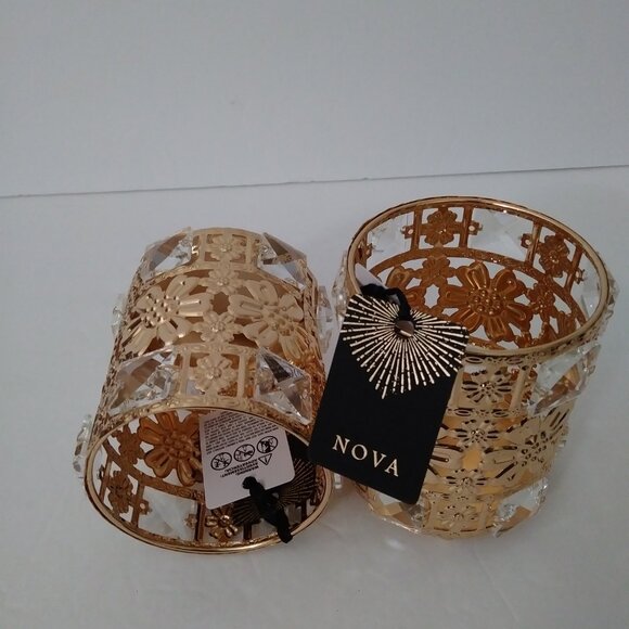 Decorative Metal 3-Wick Holiday Candle Holders - Picture 4 of 10